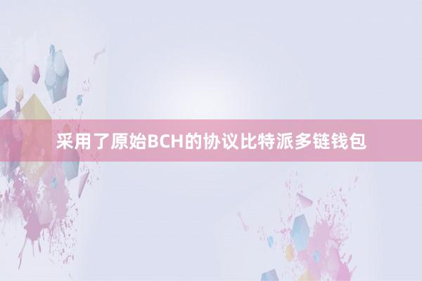 采用了原始BCH的协议比特派多链钱包