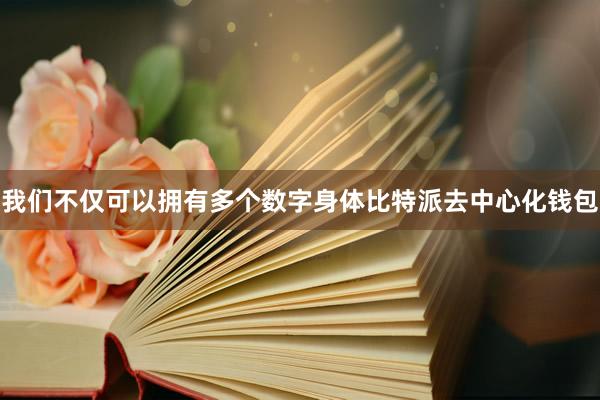 我们不仅可以拥有多个数字身体比特派去中心化钱包