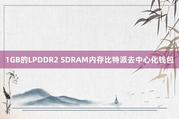 1GB的LPDDR2 SDRAM内存比特派去中心化钱包