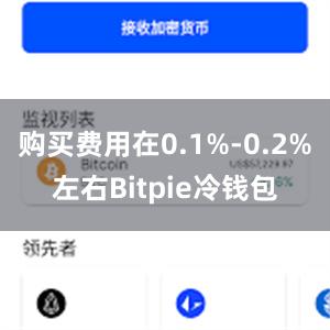 购买费用在0.1%-0.2%左右Bitpie冷钱包