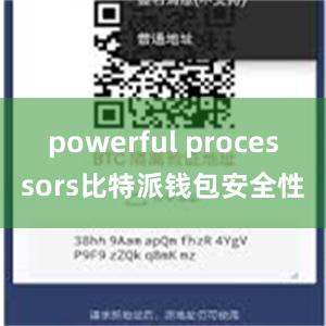 powerful processors比特派钱包安全性